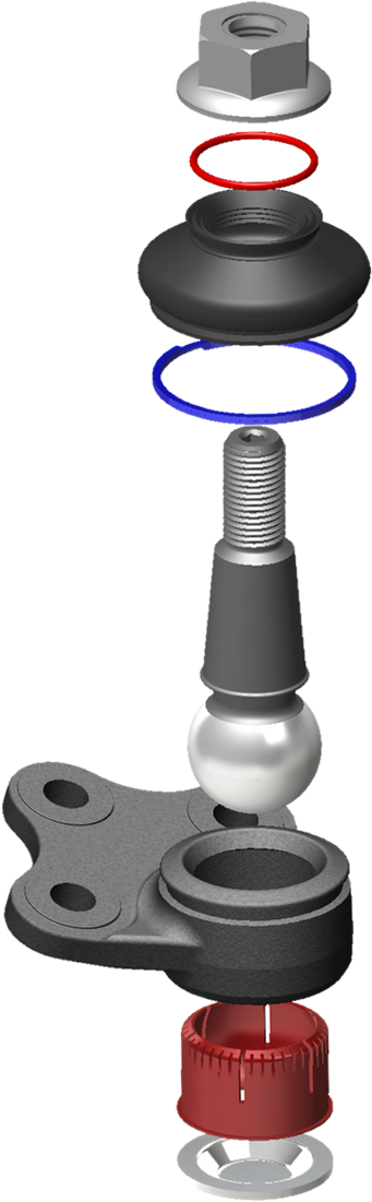 Exploded ball joint