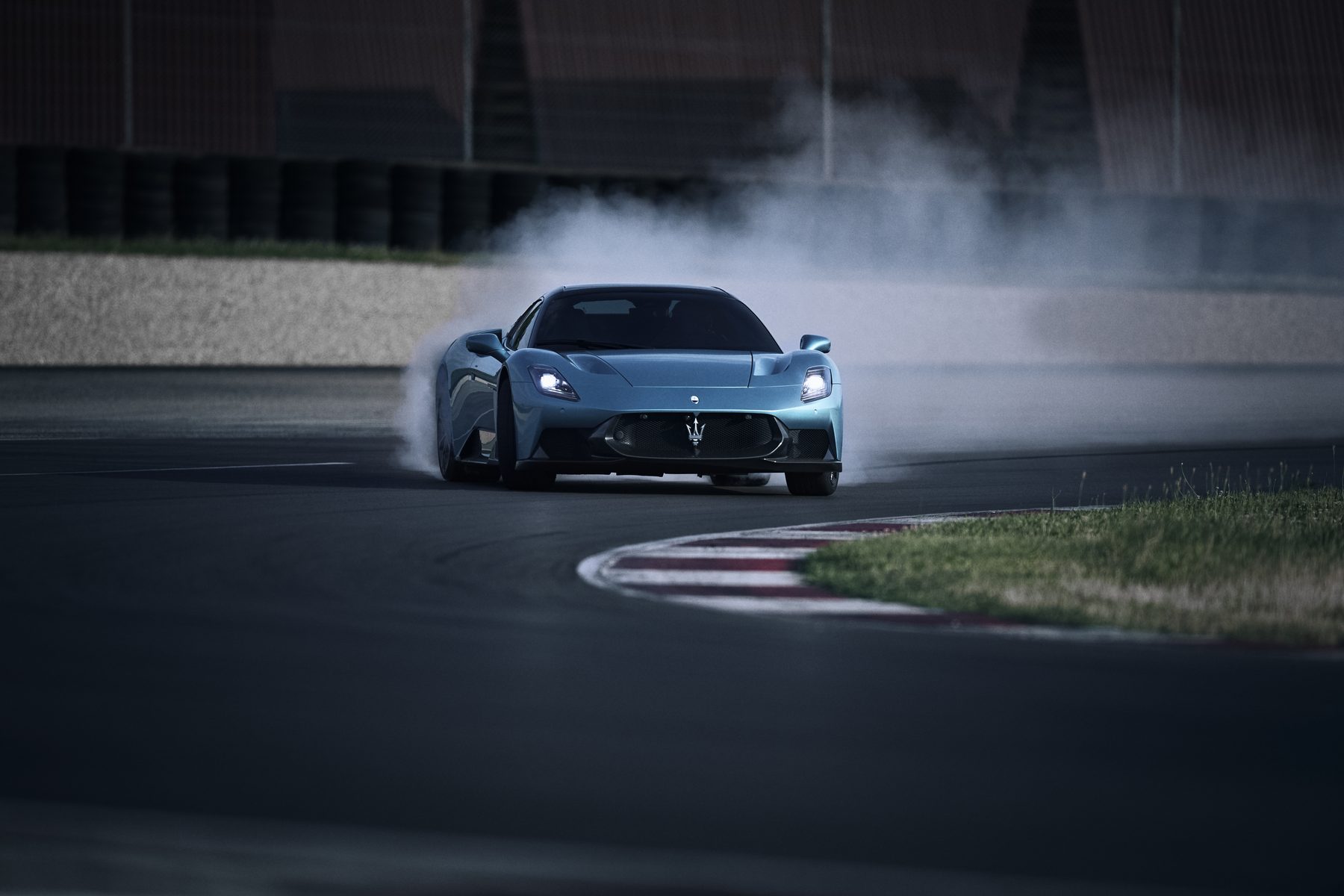 Sports car on track